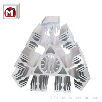 Supporto modulare di estrusione in alluminio